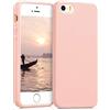 kwmobile Custodia Compatibile con Apple iPhone SE (1.Gen 2016) / iPhone 5 / iPhone 5S Cover - Back Case per Smartphone in Silicone TPU - Protezione Gommata - oro rosa matt