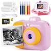 yeehao Macchina fotografica di stampa istantanea per bambini e ragazze da 3 a 12 anni, 12 MP 1080P fotocamere digitali per bambini, regali di compleanno di Natale per ragazze 4, 5, 6, 7, 8, 9, 10 anni,