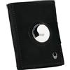 DONBOLSO - Portafoglio Airtag da Uomo con Tasca per Apple AirTag - Portafoglio Smart in Vera Pelle - Design Slim e Compatto - Portacarte e Portamonete - Colore Nero Vintage, Accessorio Elegante