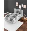 Bierbaum Biancheria da letto 6277, in flanella, disegnata in Germania, argento 15, 155 x 220 + 80 x 80 cm, dimensioni comfort