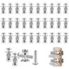 Fonyet 30 PCS tasselli per cavità in Metallo M4 x 20 mm Dadi a Petalo con Vite per pareti Sottili, Porte Cave e lamiera di Ferro