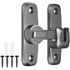VPB Serratura per porta scorrevole interna,90/180 Gradi porta chiavistello,Serratura porta chiavistello per porte di Stanze,Bagni,Porte scorrevoli(grigio)