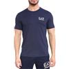 Emporio Armani EA7 T-Shirt da Uomo Tennis PRO in Tessuto Tecnico VENTUS7, 8NPT22 (IT, Testo, 3XL, Regular, Regular, Navy Blue)
