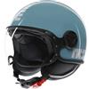 MomoDesign Casco Jet MomoDesign - Fgtr Classic - Candy Sky Azzurro Bianco
