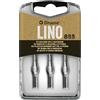 Brause 300855B - Pennini per linoleografia e da grattare per penna - Scatola da 3 sgorbie per incisione (n°855) - Produzione Tedesca