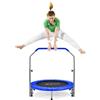 FANTASK Φ101 cm, mini trampolino da giardino con portata fino a 150 kg, pieghevole, trampolino da giardino per adulti e bambini, con impugnatura regolabile in altezza