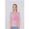 Tezenis Maglia Manica Lunga Cotone Con Stampa Barbie Bimba Bambina Rosa