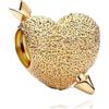 Amuefer Freccia a Cuore Dorato Charm Compatibili Bracciale Collana, Argento Sterling Ciondolo Compleanno Natale Gioielli Regali per le Donne Moglie Amici