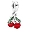 Feitery Ciondolo da donna per bracciali e collane, motivo: piccolo bradipo, abbinabile ad altri charms, Zirconia cubica