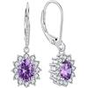 YFN YDN Orecchini Pietre Febbraio Argento Sterling Ametista Viola Orecchini Pendenti Goccia Regali Gioielli per Donna