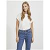 Vila T-shirt girocollo Donna VILA Snow White