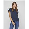 Vila T-shirt girocollo Donna VILA Navy Blazer