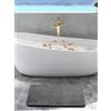 Farfallarossa Anita - Tappeto Da Bagno Antiscivolo Ad Asciugatura Rapida 1100GSM Grigio Scuro / 40x60cm