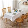 Farfallarossa Barocco - Tovaglia Rettangolare Antimacchia Blu Scuro / 140x175CM