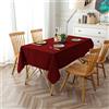 Farfallarossa Basic - Tovaglia Antimacchia Rettangolare Tinta unita Bordeaux / 140x140CM