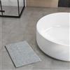 Farfallarossa Catia - Tappeto Da Bagno Pelo Lungo In Microfibra 1200GSM Grigio Chiaro / 40x60cm