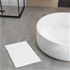 Farfallarossa Catia - Tappeto Da Bagno Pelo Lungo In Microfibra 1200GSM Bianco Chiaro / 50x80cm