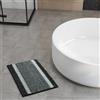 Farfallarossa Diana - Tappeto Da Bagno Pelo Lungo 1200GSM Nero / 40X60cm