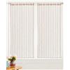 Farfallarossa Dennis - Coppia Tende Trasparenti in Voile A Righe PV-B122 / PV-L122 Bordeaux / 2PZ 65x240CM