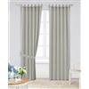 Farfallarossa Freda - Tenda Semi-Oscurante Jacquard Spesso con Motivo a Fiori di Zucca PV-N151 Grigio / 1PZ 140x290CM