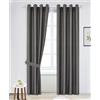 Farfallarossa Erlinda - Tende Oscurante in Tessuto Spesso Tecnico con Riflessi Argentati PV-N138 Nero / 1PZ 140x280CM