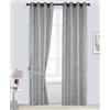 Farfallarossa Mavis - Tenda Trasparente Doris con Motivo Onde PV-N235 Grigio/Argento / 1PZ 140x300CM