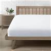 Farfallarossa Rubino - Lenzuolo sotto con angoli in Premium Microfibra Bianco Chiaro / 180x200CM(Matrimoniale)