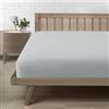 Farfallarossa Rubino - Lenzuolo sotto con angoli in Premium Microfibra Grigio Chiaro / 180x200CM(Matrimoniale)