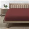 Farfallarossa Rubino - Lenzuolo sotto con angoli in Premium Microfibra Bordeaux / 180x200CM(Matrimoniale)