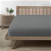 Farfallarossa Rubino - Lenzuolo sotto con angoli in Premium Microfibra Grigio Scuro / 180x200CM(Matrimoniale)