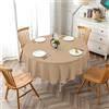 Farfallarossa Basic - Tovaglia Antimacchia Rotonda Tinta unita Beige 1 / 180x180CM