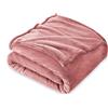 Farfallarossa Classico - Plaid Flanella in Microfibra Extra Morbida 240GSM Rosa Scuro / 210x240cm (Matrimoniale)