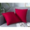 Farfallarossa Waterproof - Copricuscino Fodera per Cuscino Antimacchia Bordeaux / 40x40CM