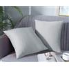 Farfallarossa Waterproof - Copricuscino Fodera per Cuscino Antimacchia Grigio Chiaro / 40x40CM