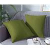 Farfallarossa Waterproof - Copricuscino Fodera per Cuscino Antimacchia Verde / 40x40CM