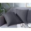 Farfallarossa Waterproof - Copricuscino Fodera per Cuscino Antimacchia Grigio Scuro / 40x40CM