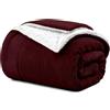Farfallarossa Termico - Coperta Sherpa 480GSM Blu Scuro / 130x160cm (Divano)