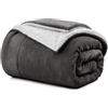 Farfallarossa Termico - Coperta Sherpa 480GSM Grigio Chiaro / 130x160cm (Divano)