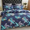 Farfallarossa Armonia Blu - Set Copripiumino in Microfibra di Poliestere Singolo 155x200cm (1 Federa 50x80)