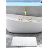 Farfallarossa Anita - Tappeto Da Bagno Antiscivolo Ad Asciugatura Rapida 1100GSM Bianco Chiaro / 50x80cm