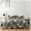 Farfallarossa Brezza Tropicale - Set Copripiumino in Microfibra di Poliestere Matrimoniale 250x200cm (2 Federe 50x80)