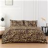 Farfallarossa Wild Vibe - Set Copripiumino in Microfibra di Poliestere Matrimoniale 250x200cm (2 Federe 50x80)