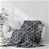 Farfallarossa Ωmega - Plaid Flanella Stampata Morbida 240GSM 130x160cm (Divano)