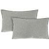 Farfallarossa Basic - Copricuscino Tinta Unita Lino 1 Pz Grigio Chiaro / 35x55cm 1PZ