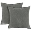Farfallarossa Basic - Copricuscino Tinta Unita Lino 1 Pz Grigio Scuro / 42x42cm 1PZ
