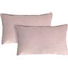 Farfallarossa Basic - Copricuscino Tinta Unita Lino 1 Pz Rosa / 35x55cm 1PZ
