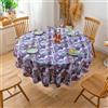 Farfallarossa Firenze - Tovaglia Antimacchia Rotonda Viola / 180x180CM
