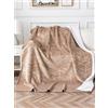 Farfallarossa Warm - Coperta Sherpa a Doppia Strato con Dettagli dorati 440GSM 130x160cm (Divano)