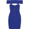 ELISABETTA FRANCHI Vestiti Primavera/Estate Viscosa Blu 40,44