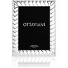 Ottaviani Portafoto fascia stretta della Collezione Torchon in Miro Silver cm 9x13